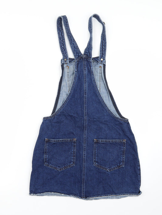 Topshop Womens Blue Dungaree One-Piece Size 6