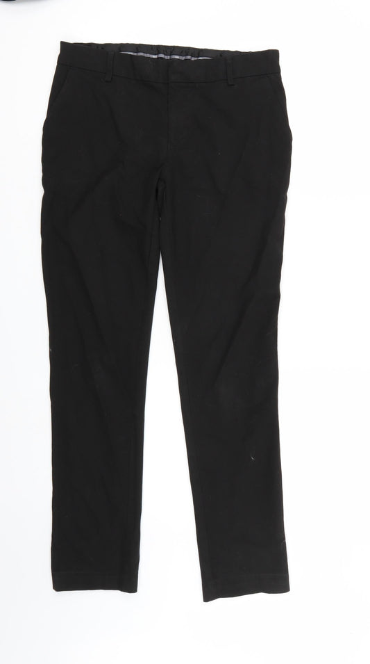 Additional front view of Marks & Spencer boys’ black bloomer trousers, size 13, years