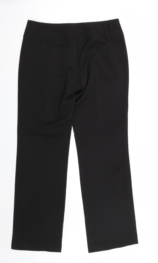 Dorothy Perkins Womens Black Trousers Size 14 L31 in