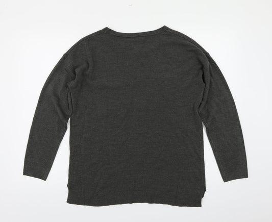George Womens Grey Knit Pullover Jumper Size 12