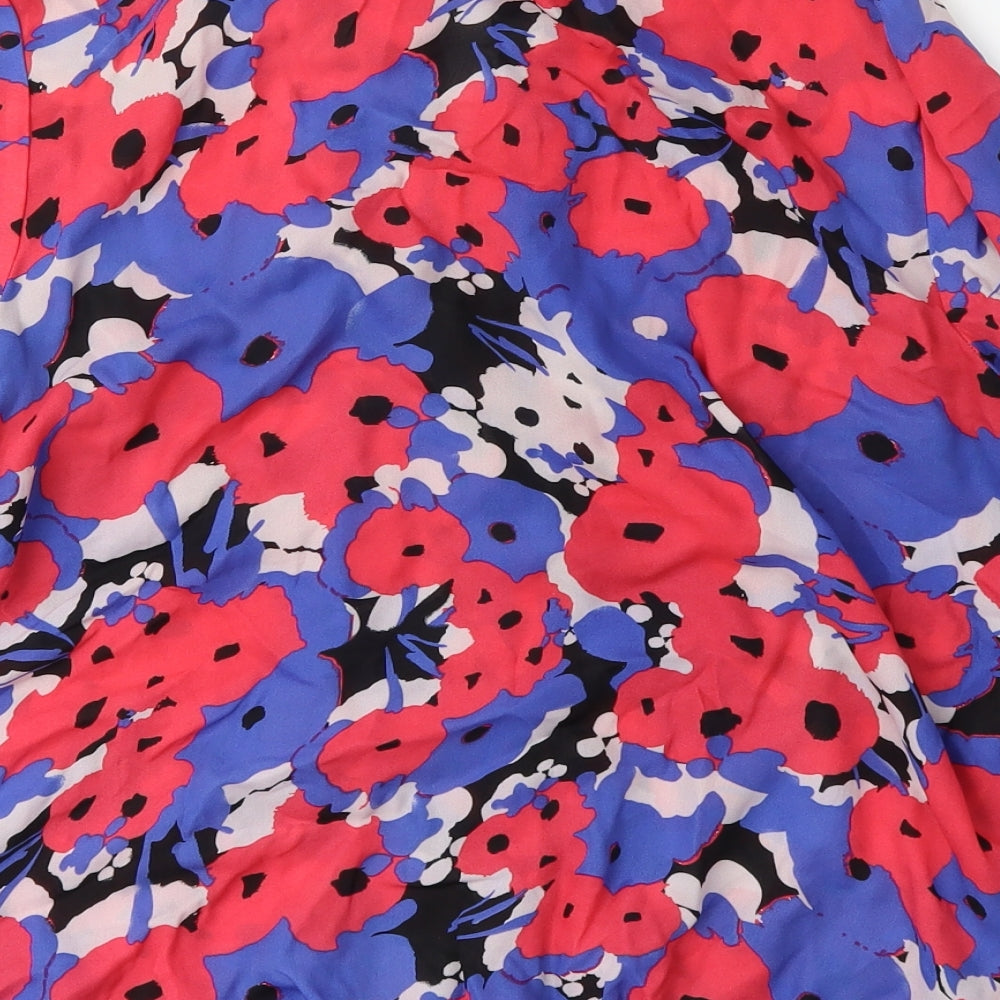 Anthology Womens Pink Floral Basic Tank Size 14