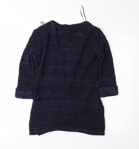 River Island Womens Black Wrap Jumper Size 6