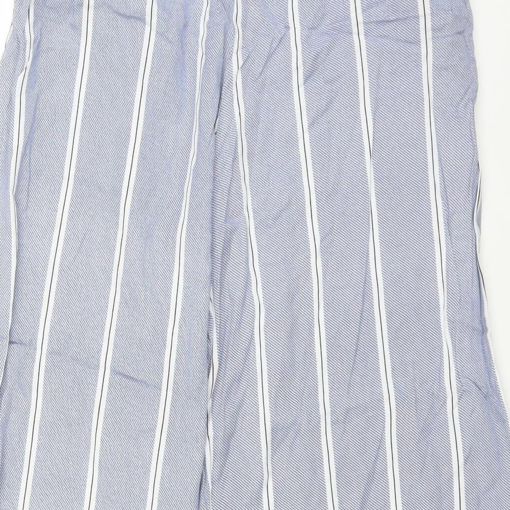 H&M Womens Blue Trousers Size 6 L23 in