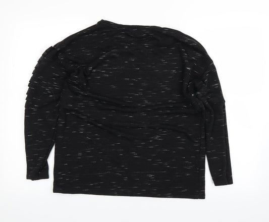 Papaya Womens Black Pullover Jumper Size M