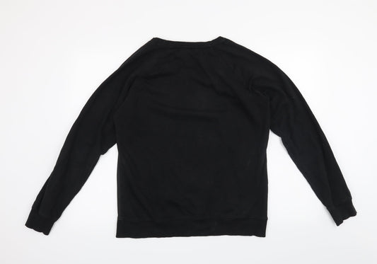 Denim Jeans & Casuals Mens Black Pullover Jumper Size L