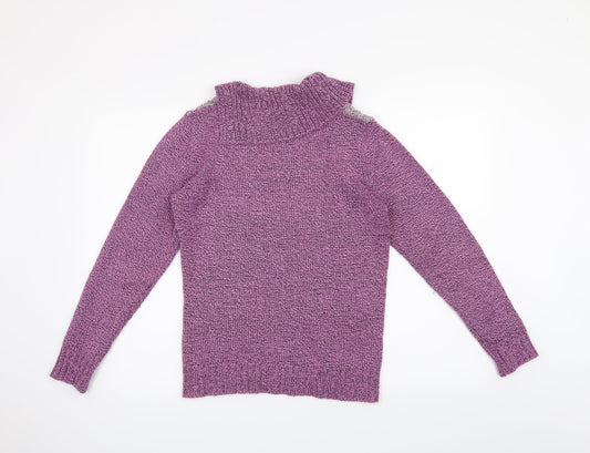 Bon Marché Womens Purple Pullover Jumper Size S