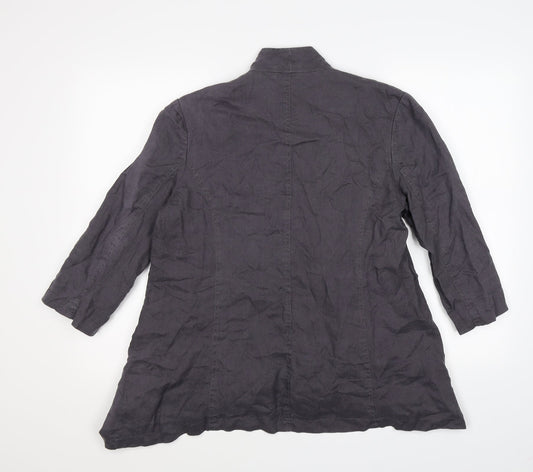 Annabelle Womens Grey Cardigan Jumper Size 12 - waterfall