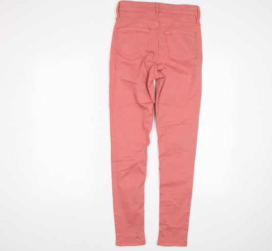 Oasis Womens Pink Denim Skinny Jeans Size 8 L28 in - STILLETTO