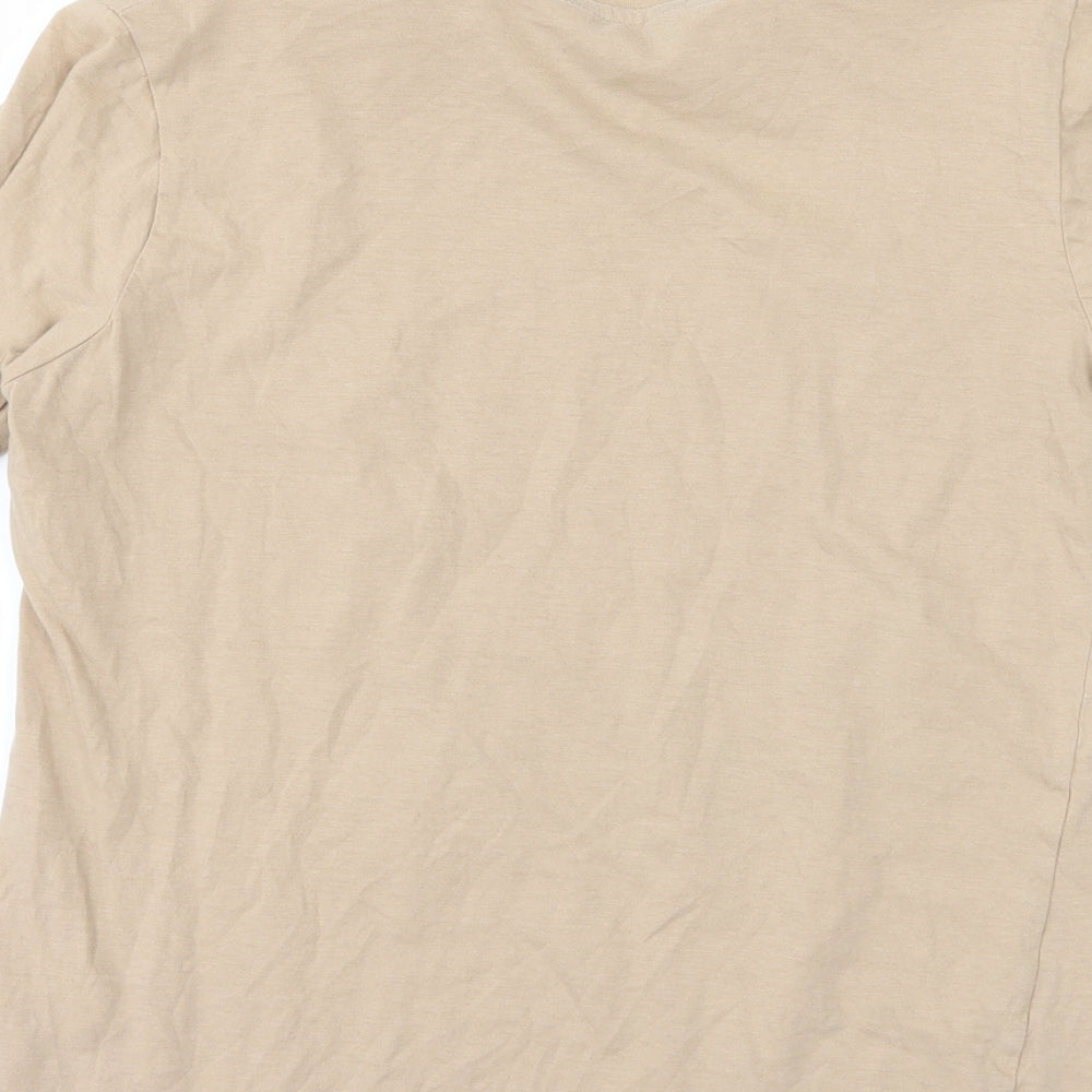 New Look Womens Brown Basic T-Shirt Size 10 - love