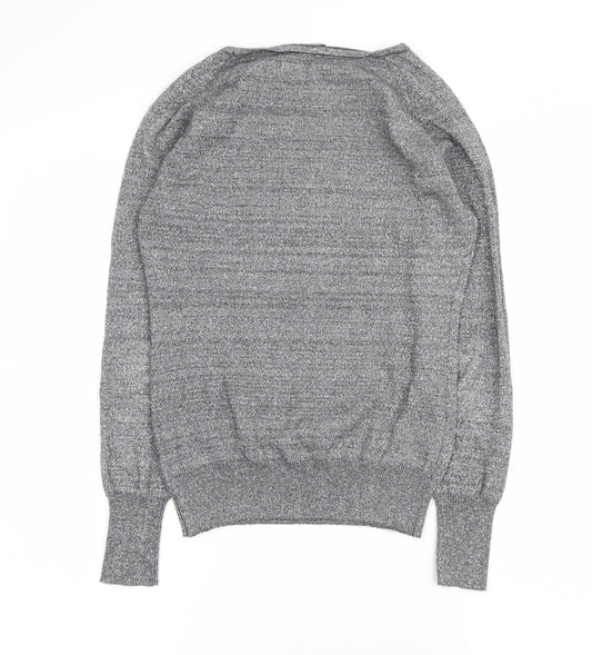 ccgperfect Womens Silver Pullover Jumper Size S