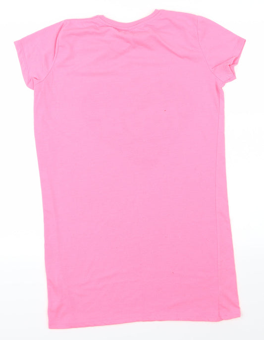 Primark Girls Pink Basic T-Shirt Size 11-12 Years - style icon