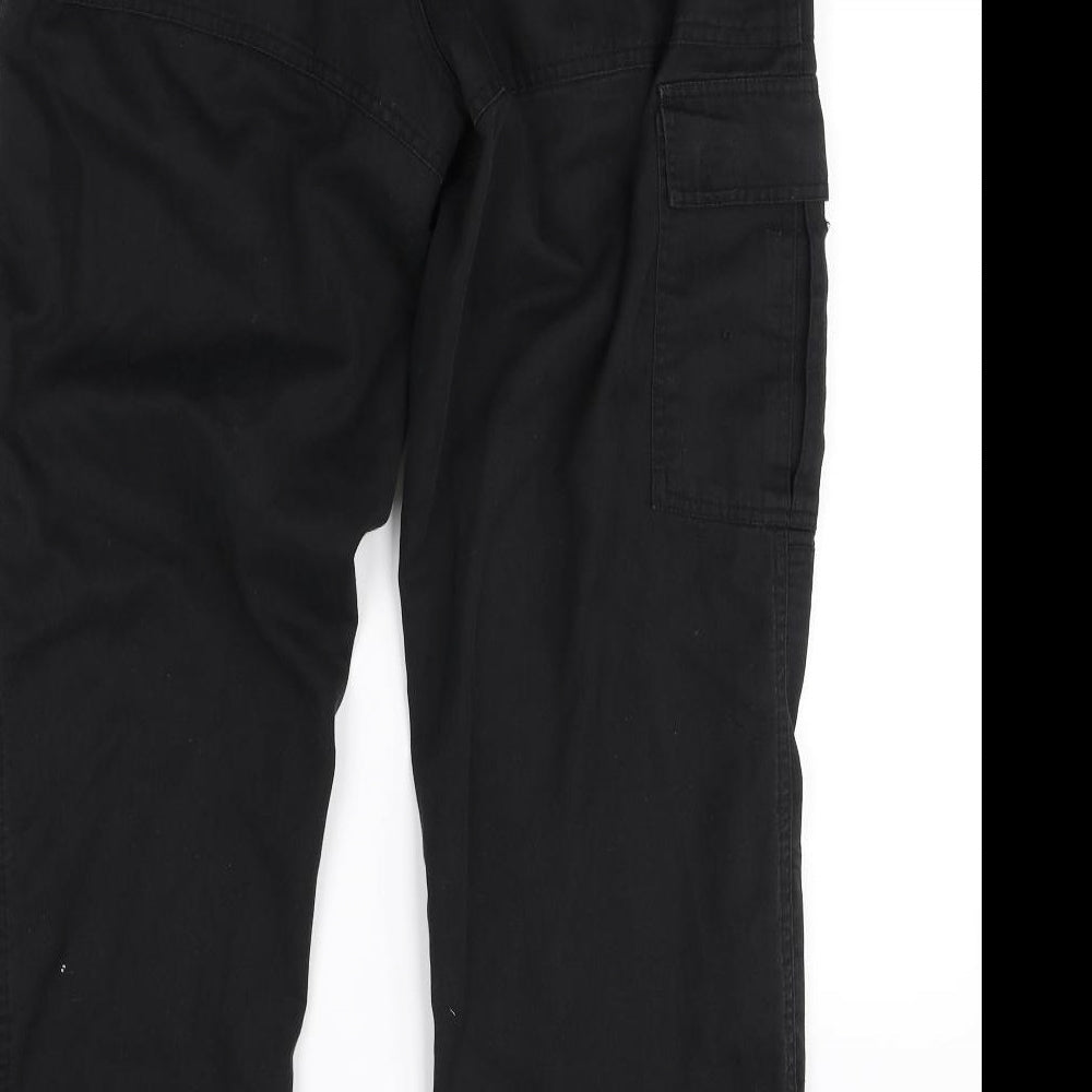 Preworn Mens Black Trousers Size M L28 in