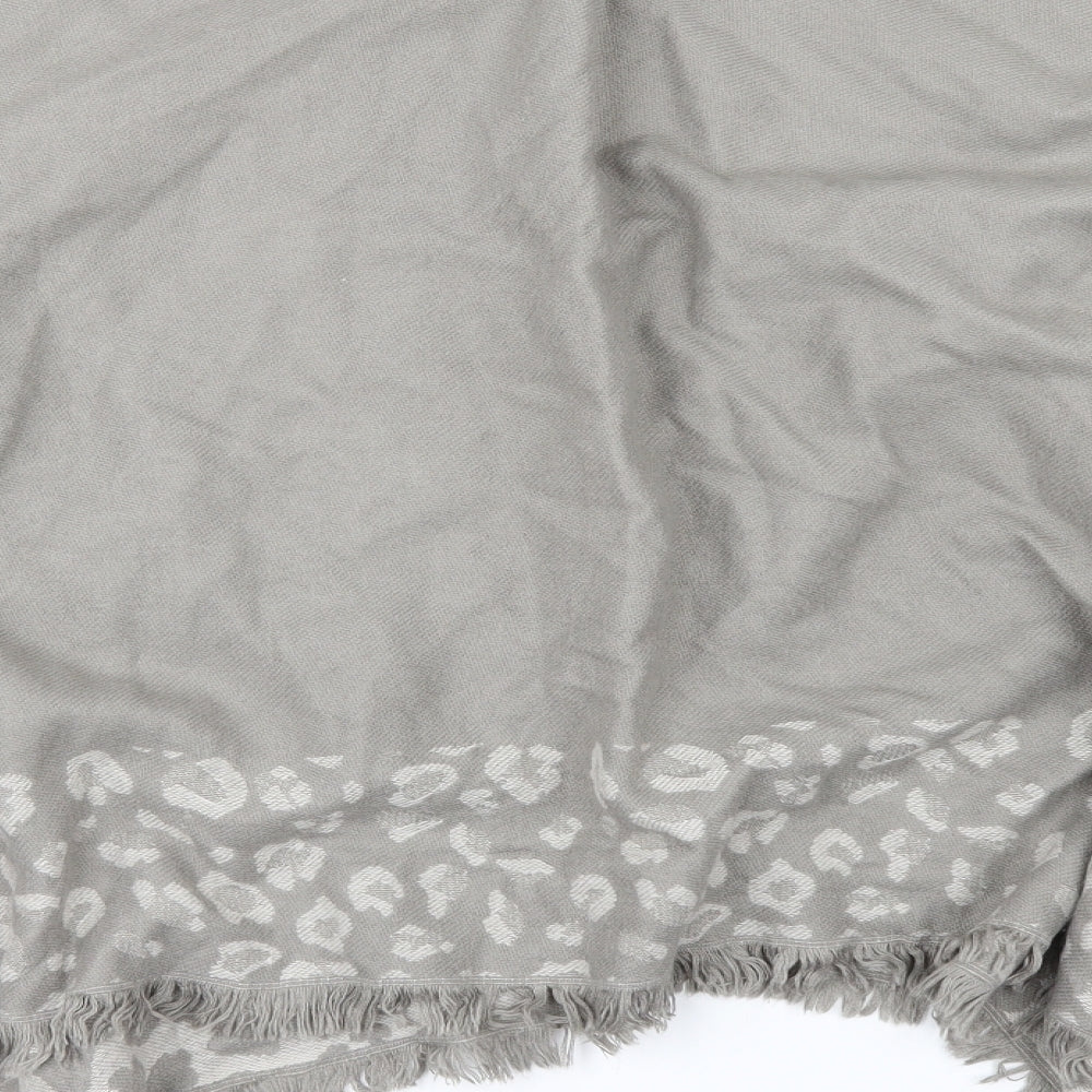By Very Womens Grey Animal Print Overcoat Poncho One Size