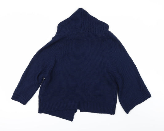 Amanti Womens Blue Knit Cardigan Jumper Size M