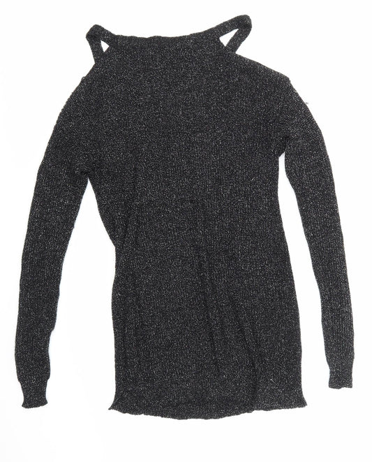NEXT Womens Black Basic T-Shirt Size 8