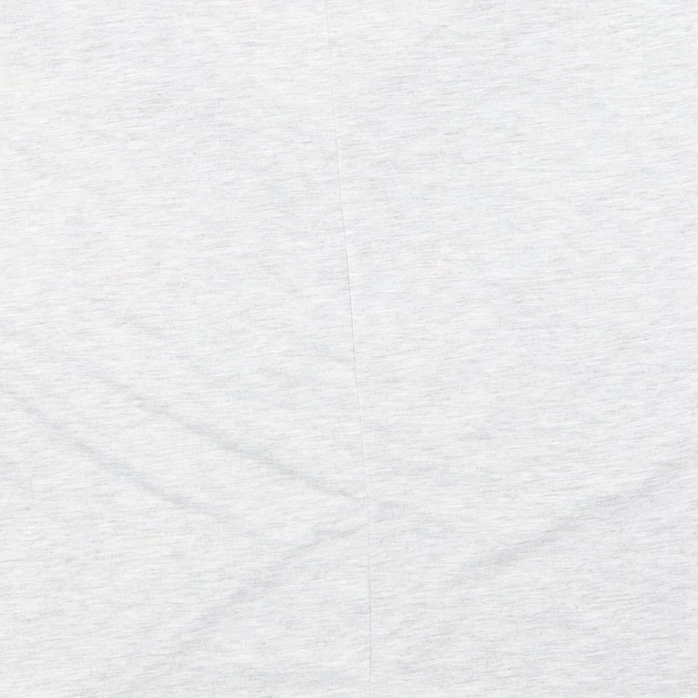 Brand and care label for Papaya women’s grey animal print basic t-shirt, size UK 14
