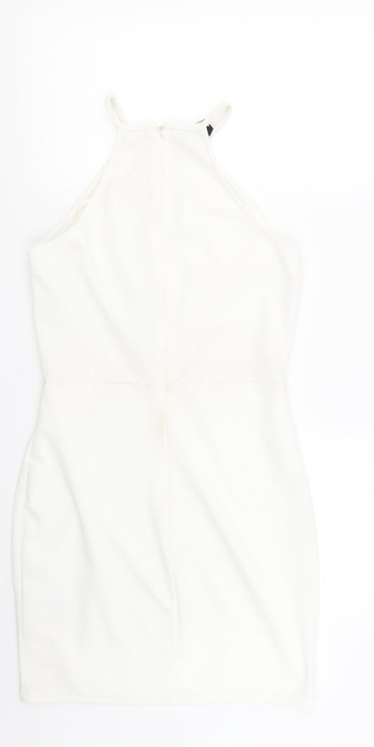 PERISIAN Womens White Mini Size 10