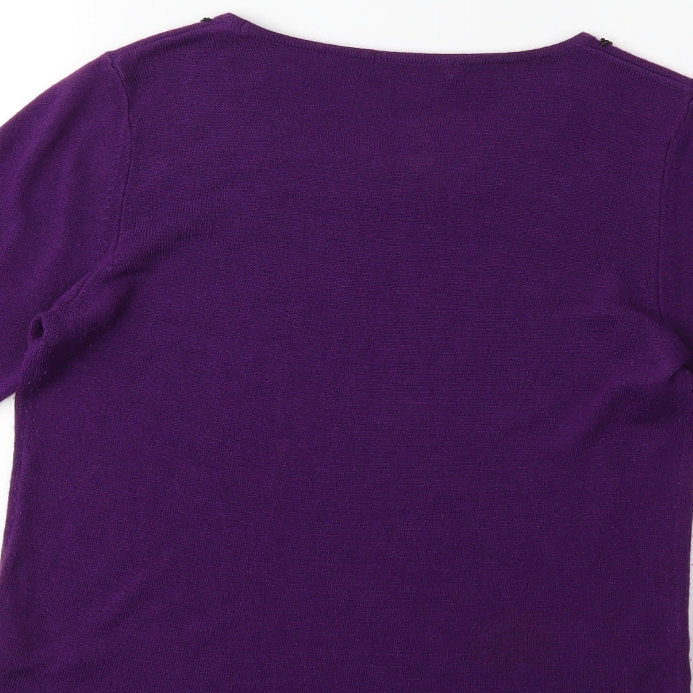 Marks and Spencer Womens Purple Pullover Jumper Size 12