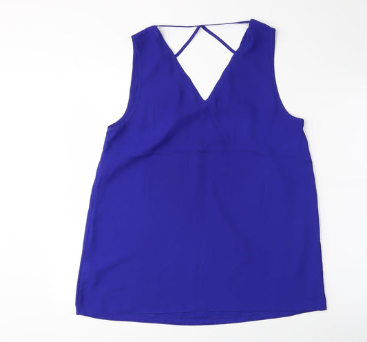 Dorothy Perkins Womens Blue Basic Tank Size 14