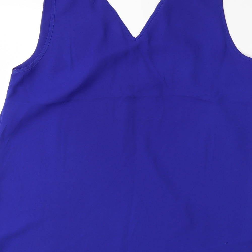 Dorothy Perkins Womens Blue Basic Tank Size 14