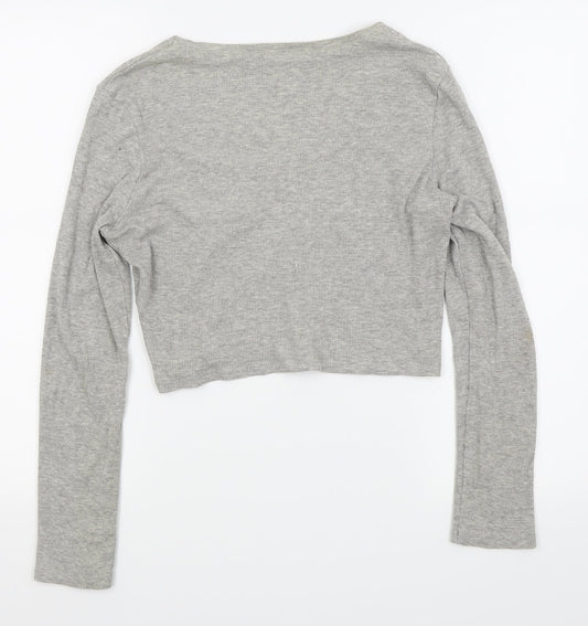 ASOS Womens Grey Basic T-Shirt Size 14