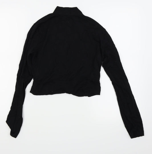 Topshop Womens Black Basic T-Shirt Size 14