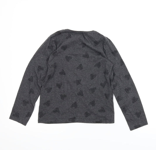 Primark Girls Grey Basic T-Shirt Size 7-8 Years