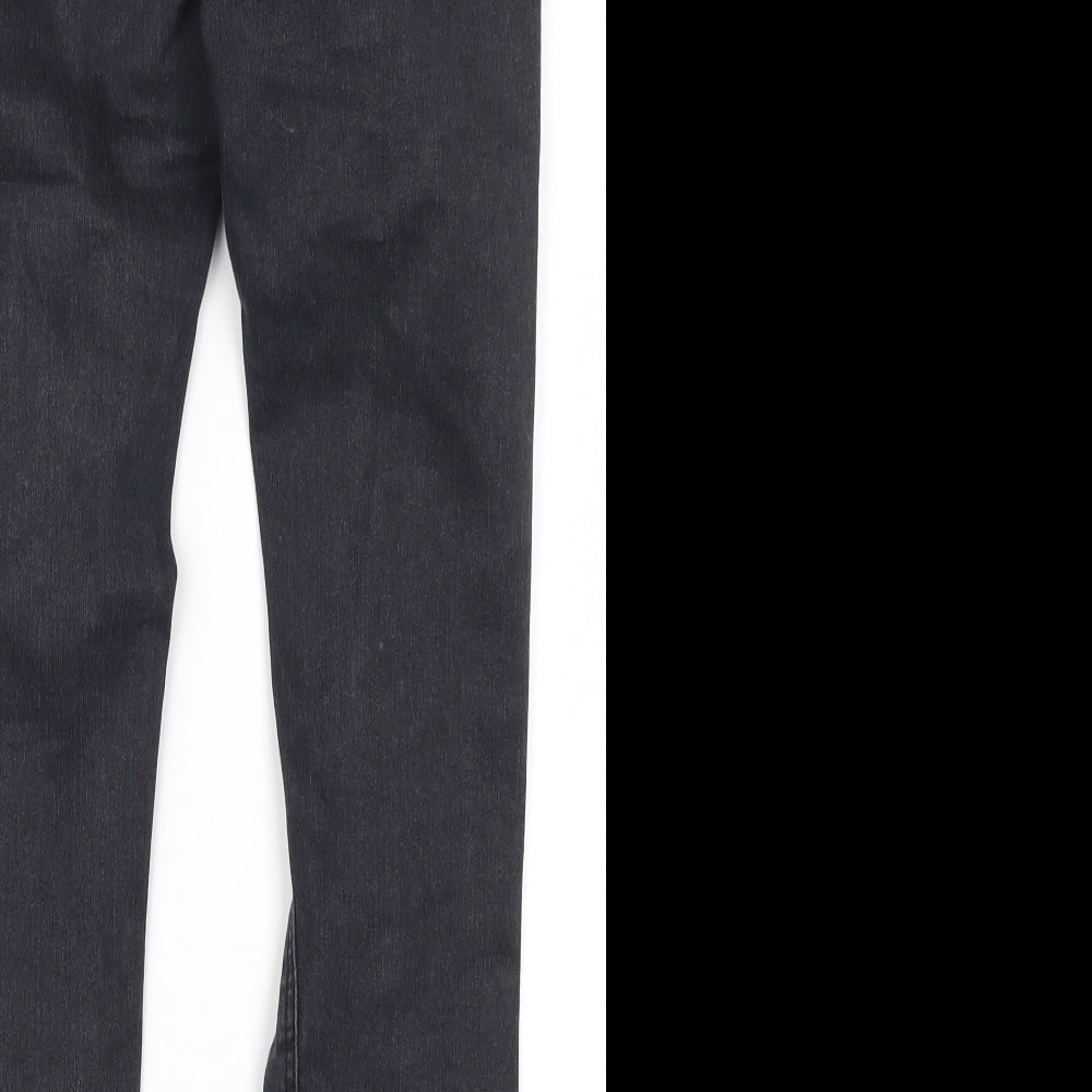Topshop Womens Grey Denim Skinny Jeans Size 28 in L27 in
