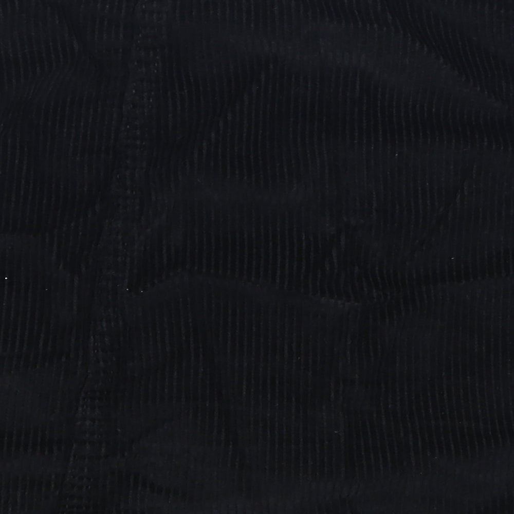 Denim Co Womens Black Corduroy A-Line Set Size 8