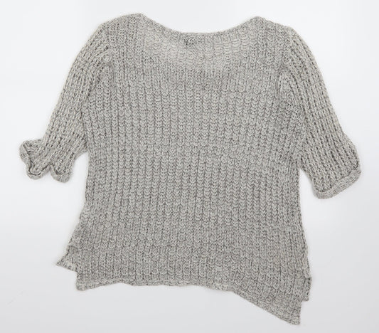 Topshop Womens Grey Pullover Jumper Size 8