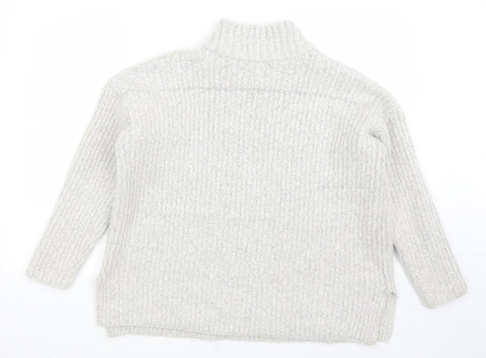 New Look Womens Grey Pullover Jumper Size M