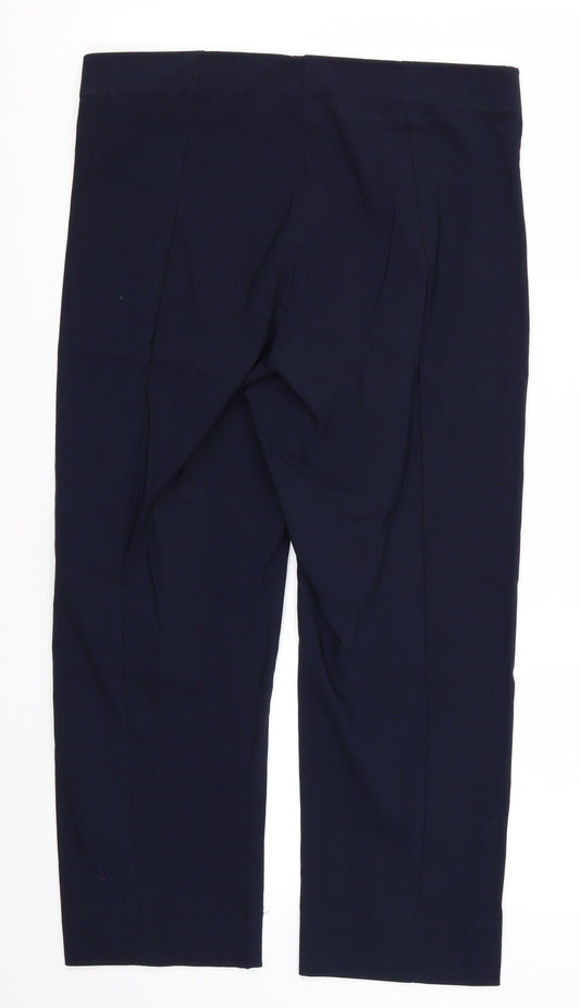 Preworn Womens Blue Cropped Trousers Size 32 in L22 in