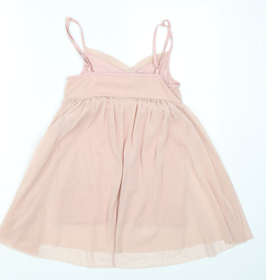 Kit Womens Pink Basic Blouse Size 10