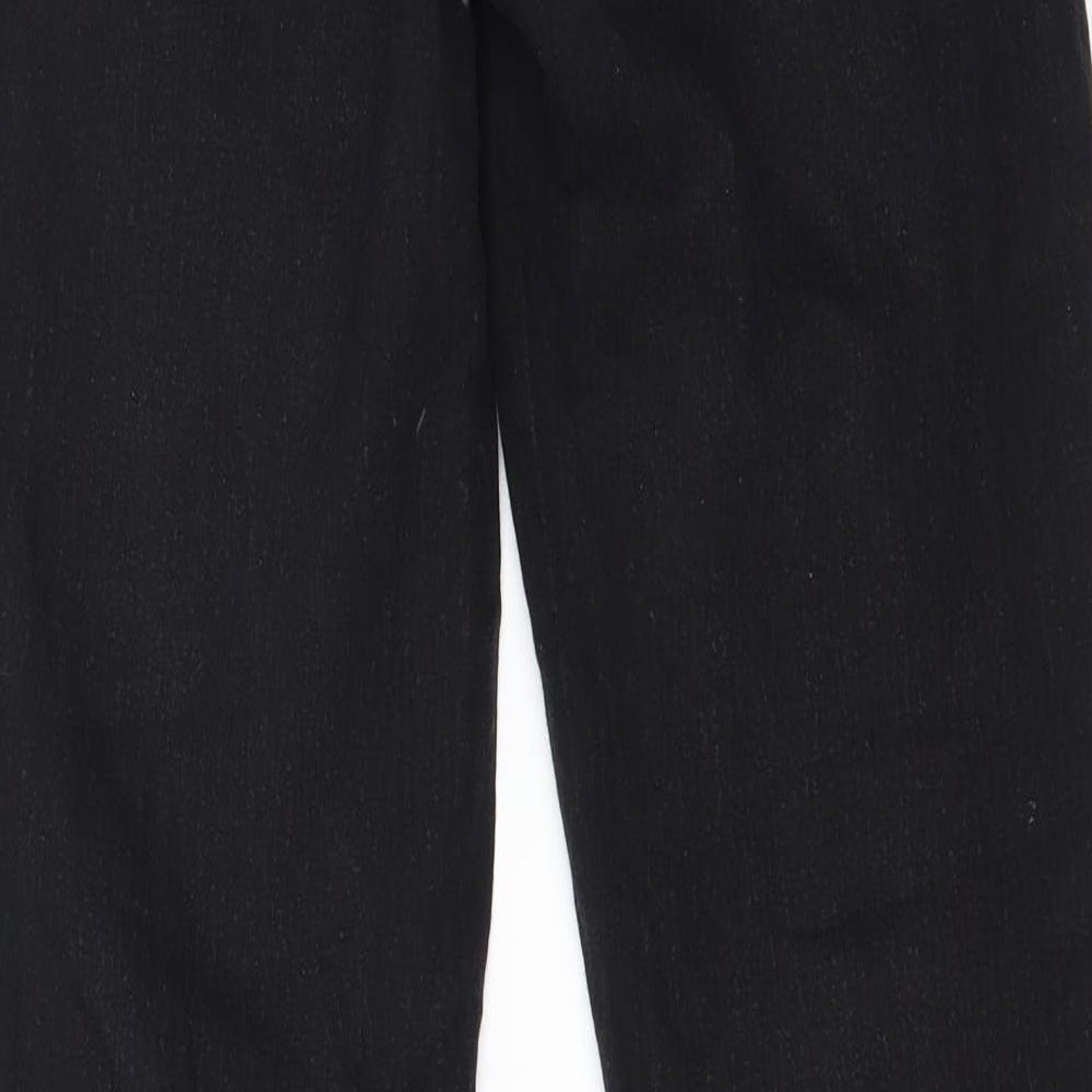Brand and care label for Denim & Co. women’s grey denim jegging jeans, size UK 12, 27-inch leg