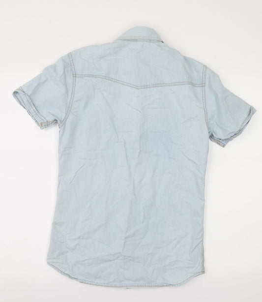 Cedar Wood State Mens Blue Denim Button-Up Size XS