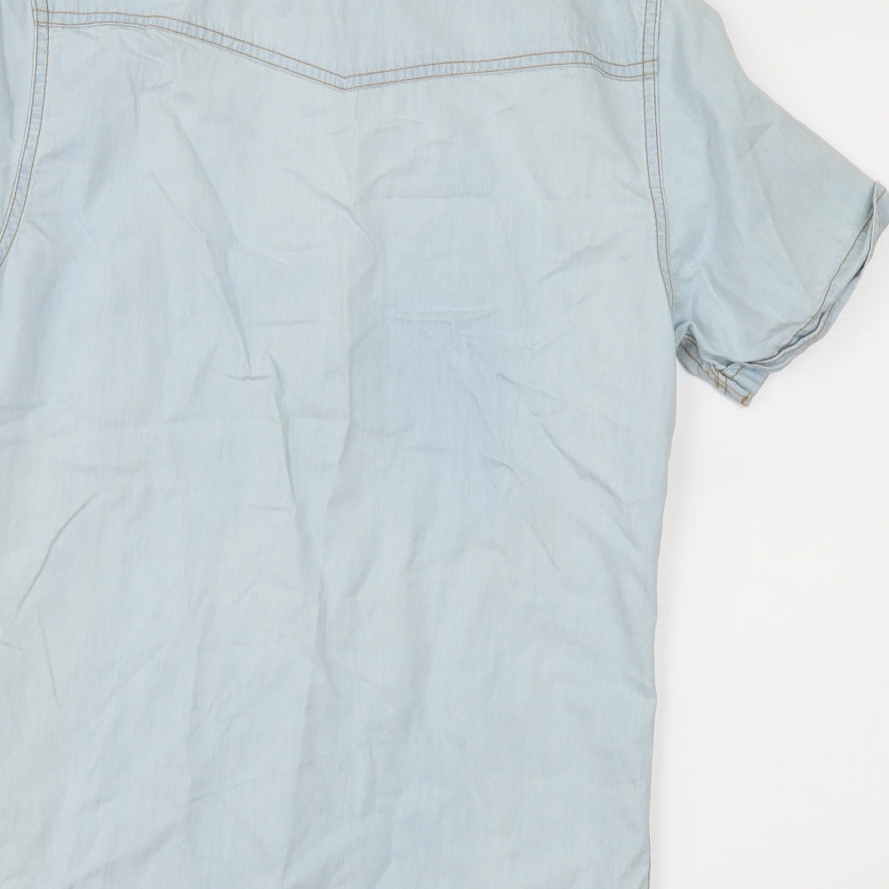 Cedar Wood State Mens Blue Denim Button-Up Size XS
