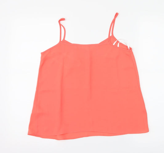 Bew Look Womens Orange Camisole Tank Size 8