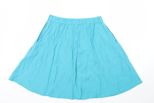 Preworn Womens Blue A-Line Skirt Size L