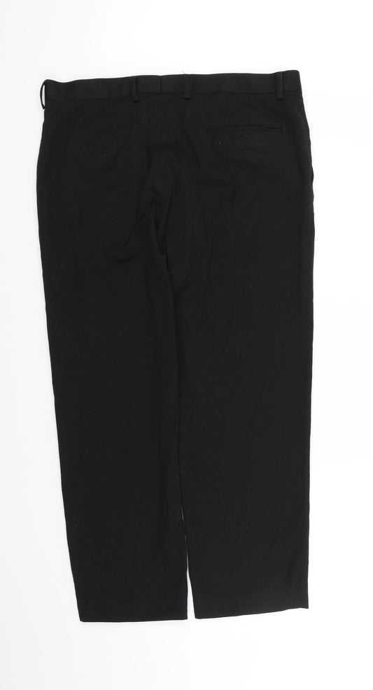 Marks and Spencer Womens Black Trousers Size 36 in L28 in