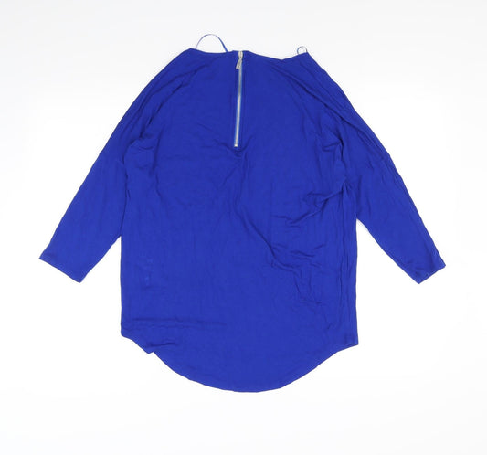 Select Womens Blue Basic Blouse Size 12