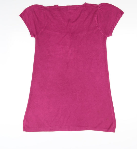 Evie Collection Womens Pink Fit & Flare Size 14