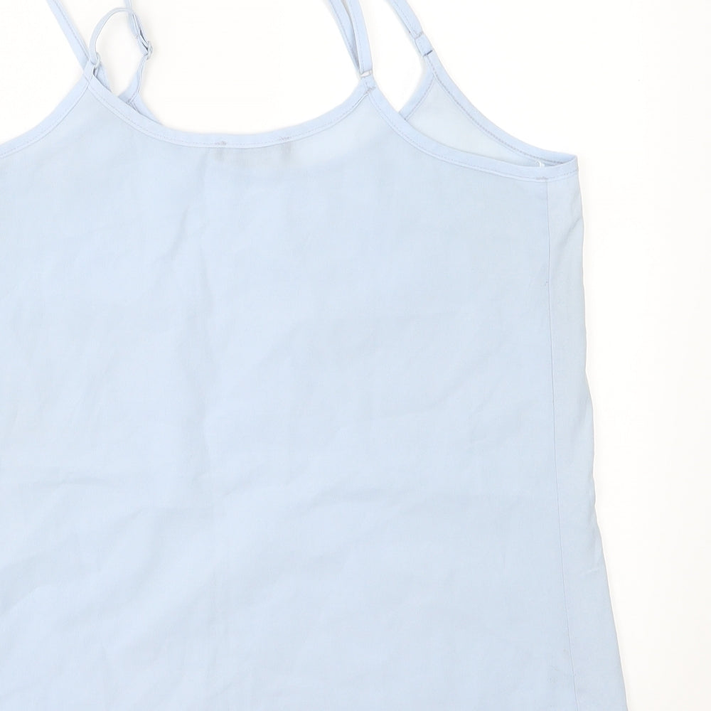 Select Womens Blue Chiffon Camisole Blouse Size 12