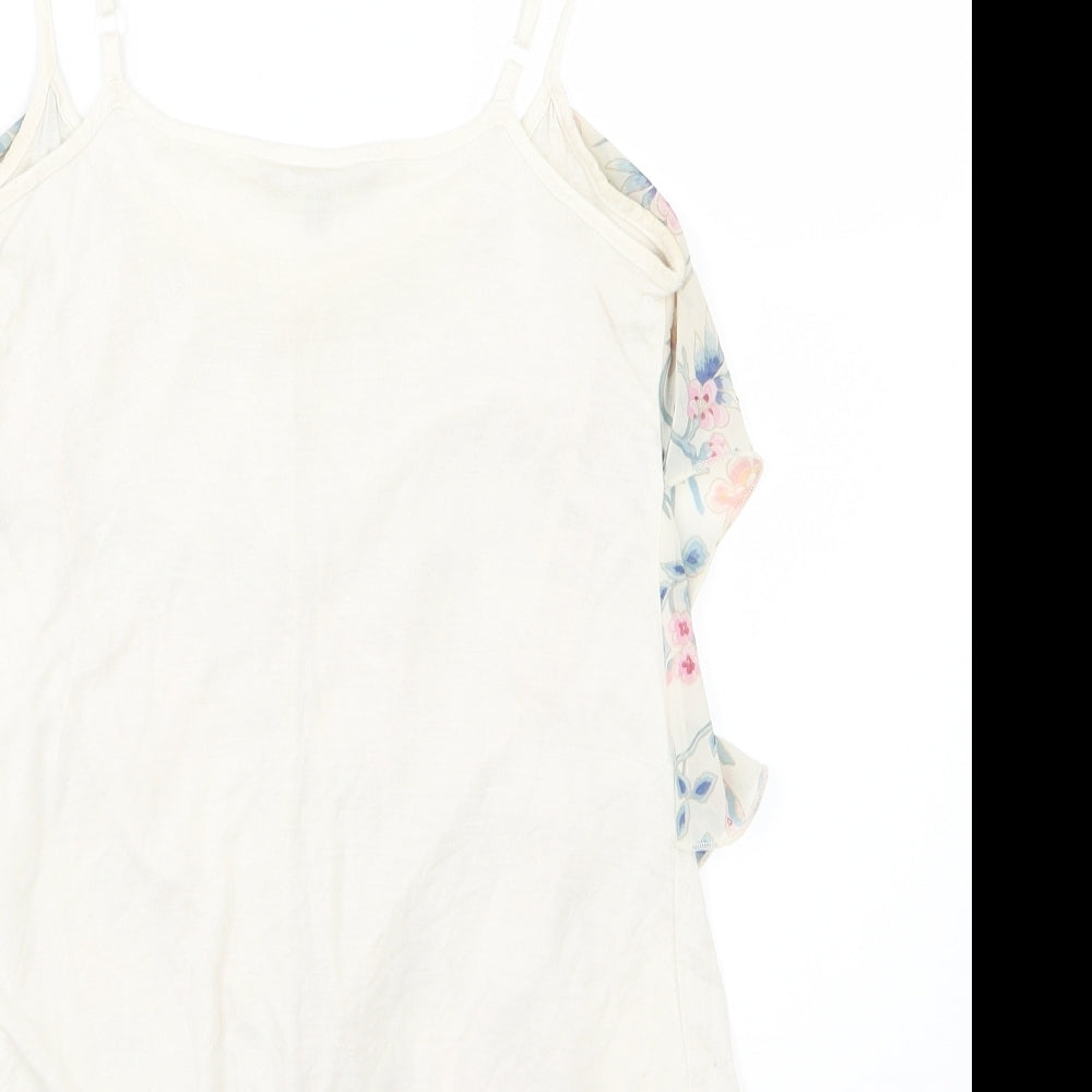 Red Herring Womens Multicoloured Floral Jersey Basic Tank Size 10