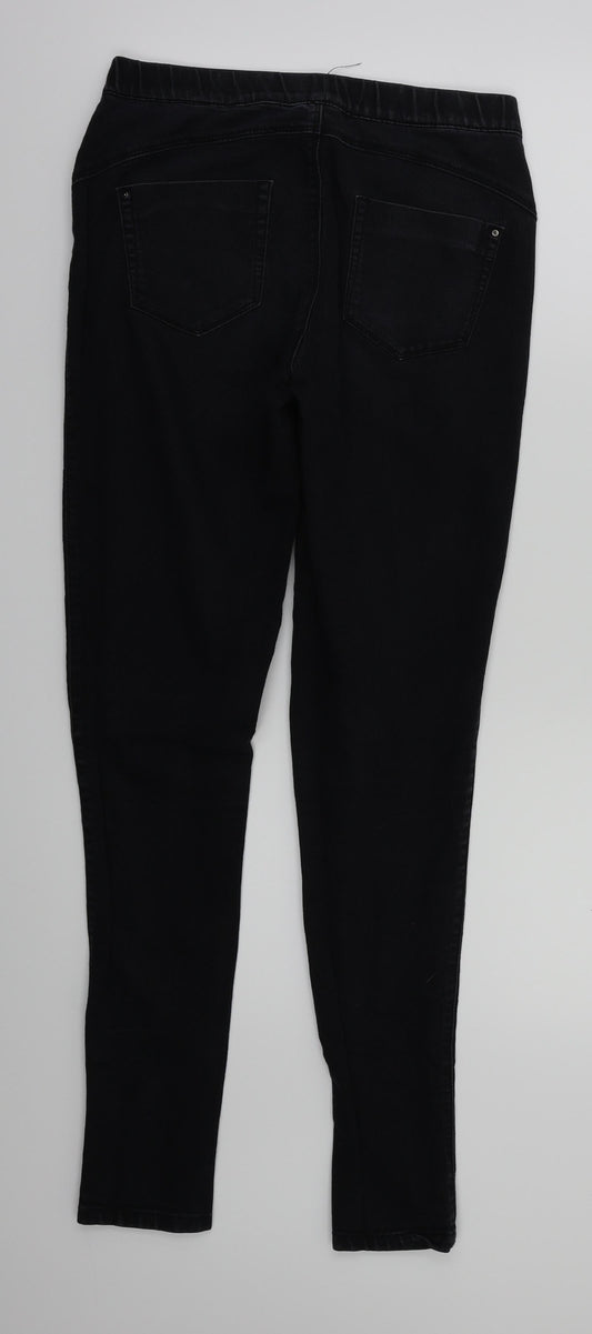 denim & co Womens Black Skinny Jeans Size 8 L30 in