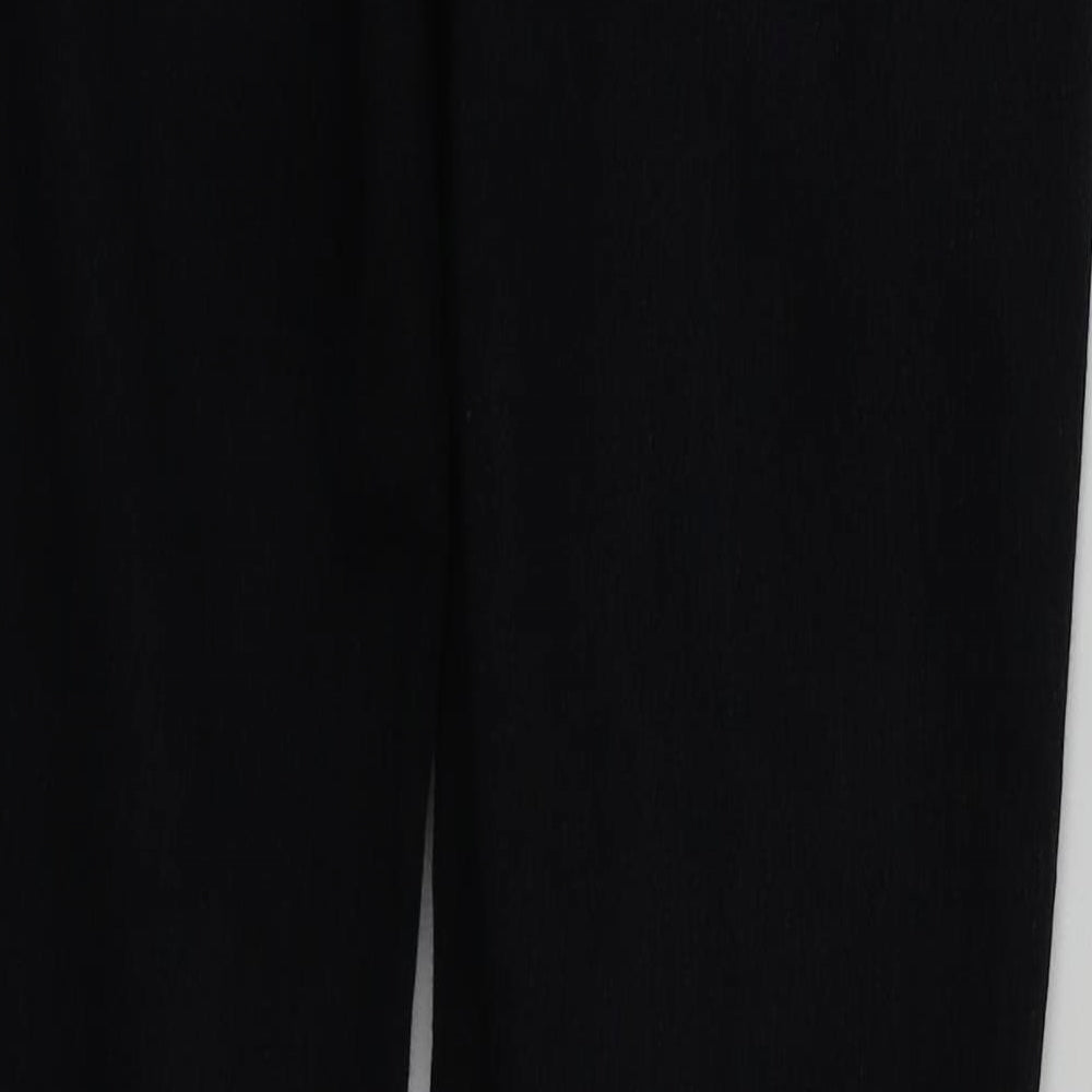 Brand and care label for Denim & Co. women’s black skinny jeans, size UK 8, 30-inch leg