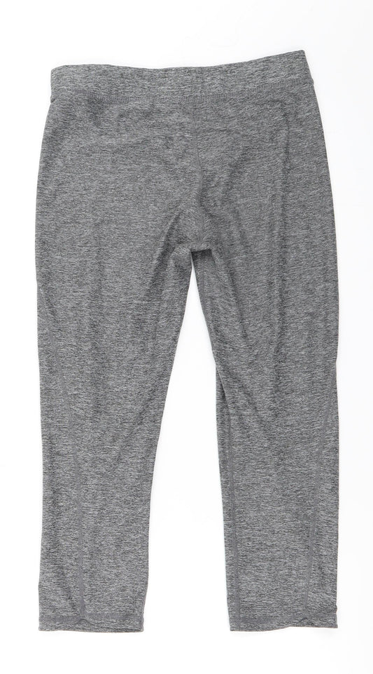 H&M Womens Grey Cropped Leggings Size S L21 in