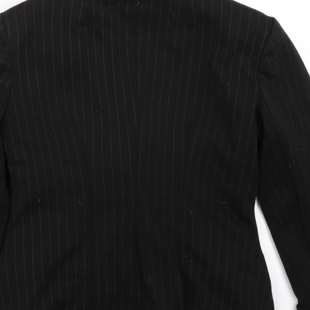 Miss Selfridge Womens Black Gilet Blazer Size 6