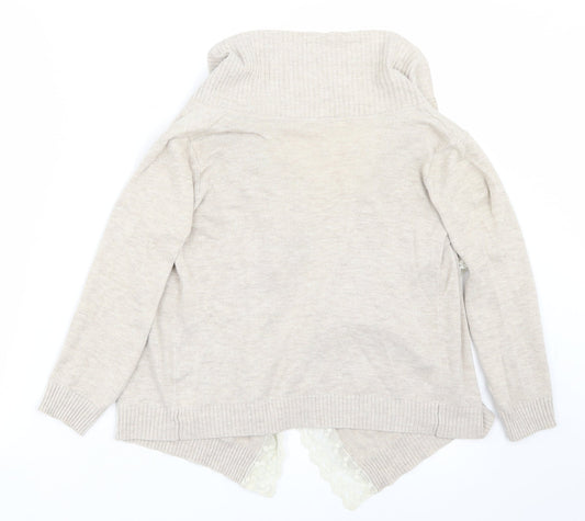 love me forever Girls Beige Rayon Cardigan Jumper Size 6-7 Years
