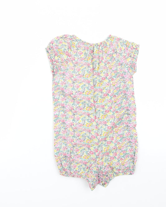NEXT Girls Multicoloured Floral Playsuit One-Piece Size 2 Years