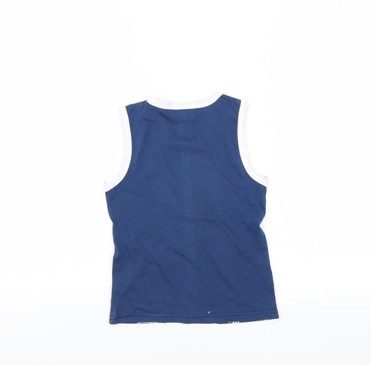 ZEYREK Boys Blue Basic Tank Size 5-6 Years - CARS
